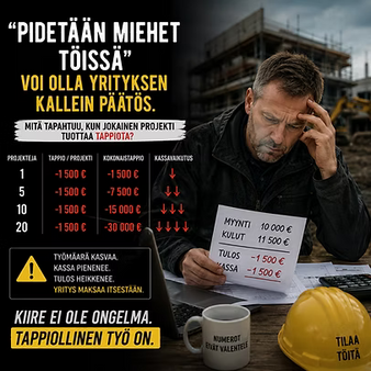 Kiireinen yritys voi olla lähempänä kassakriisiä kuin hiljainen yritys.